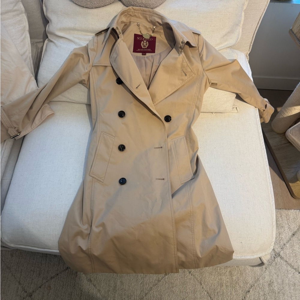 Elegant Beige Trench Coat